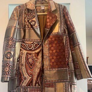 Chico's Patchwork Coat, Size 0